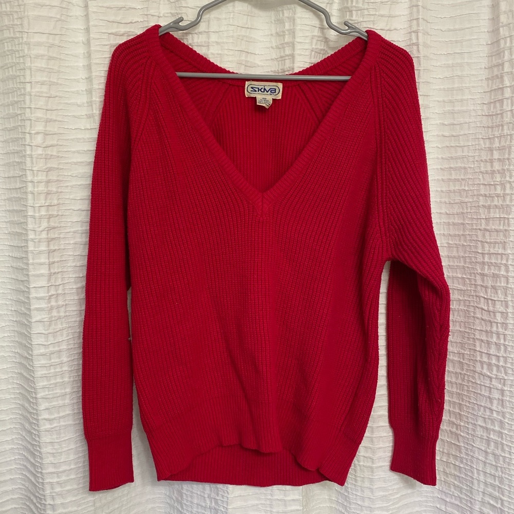VINTAGE Skiva Int deep v sweater